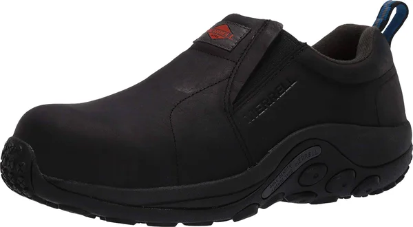 Merrell Work Jungle Moc Leather Composite Toe Men's Shoes Black : 13 W