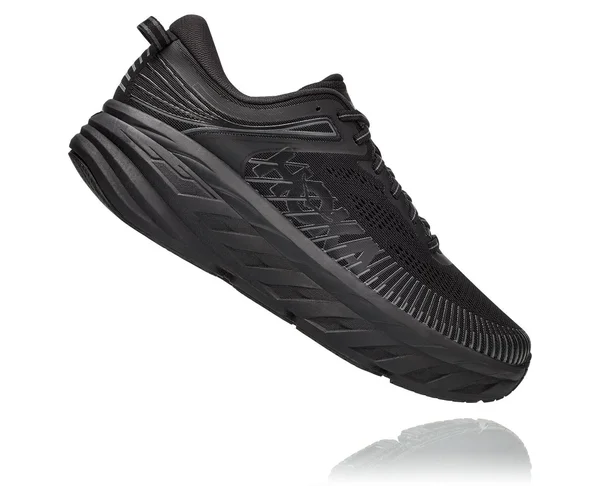 Hoka One One Women's Bondi 7 Shoe - 10 Wide - Lunar Rock - Black Iris