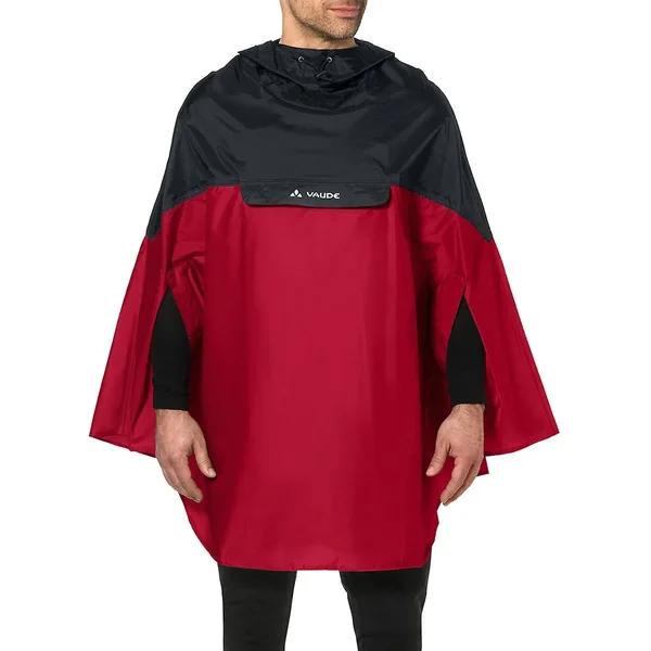 Vaude Covero Biking Rain Poncho II - Red M