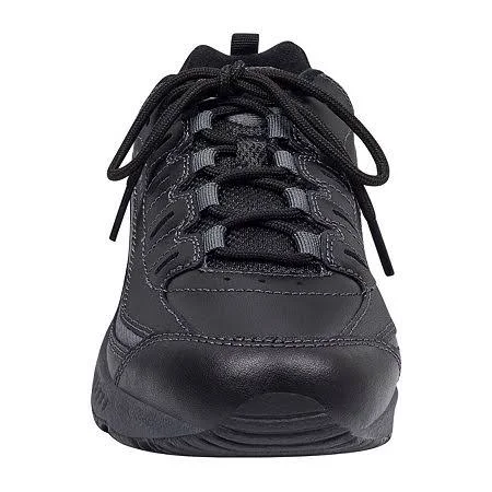 Easy Spirit Roadrun Womens Sneakers - Black, Regular 6 1/2, Athletic Shoes Sneakers, Orthotic Friendly|Removable Sock Liner|C