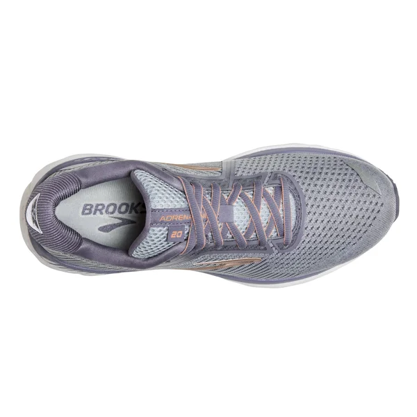 Brooks Women's Adrenaline GTS 20 - Grey - Pale Peach - White - 5.5 - 2E