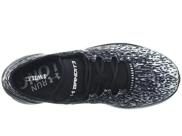 Under Armour Charged Bandit 3 Ombre Running Shoe - Men's White/Black