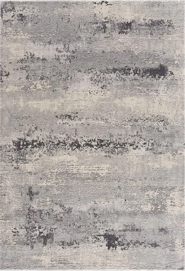 9 x 13 Gray Modern Abstract Area Rug
