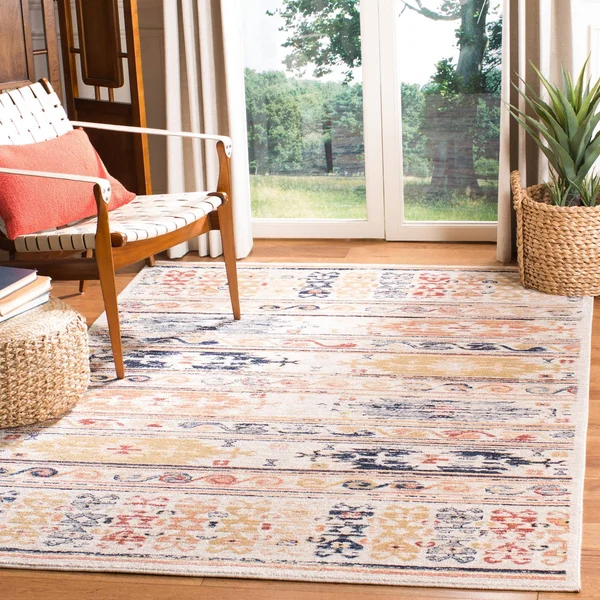 Safavieh Charleston CHL421A Ivory - Rust Area Rug