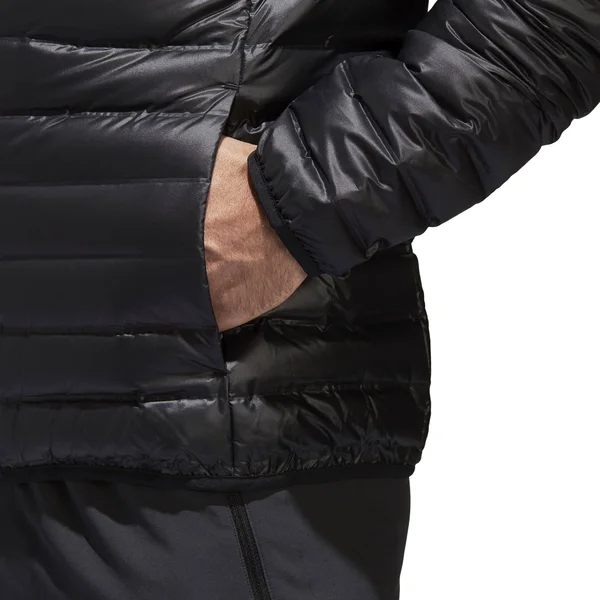 Adidas Varilite Hooded Down Jacket - Mens - Black