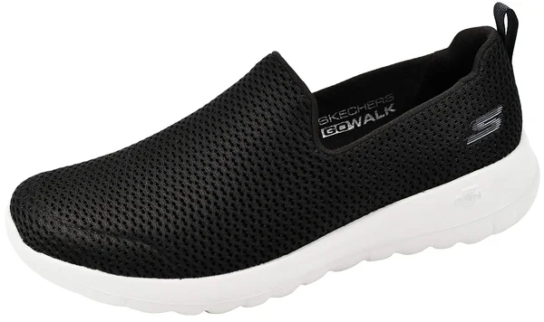 Skechers Women's GOwalk Joy Slip-On Shoe, Black/Gray