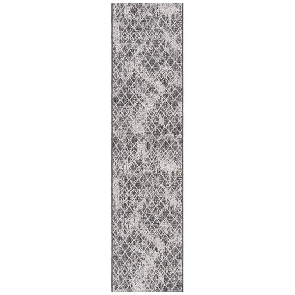 Safavieh Courtyard Sanzia Indoor/ Outdoor Rug - 8' x 10' - Black/Grey