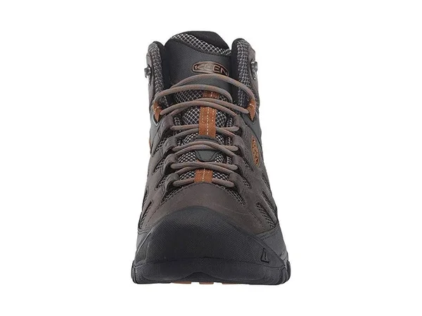 Keen Men's Targhee Vent Mid Boot - 7 - Raven, Bronze Brown