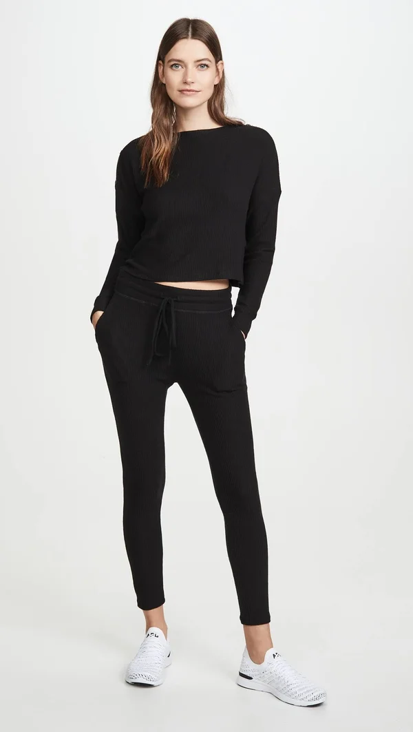 Beyond Yoga Your Line Midi Sweatpants - Black, Women's, Medium