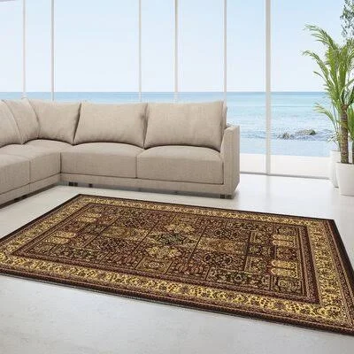 Astoria Grand Lozoya Red Area Rug, Size: Rectangle 9' x 12'
