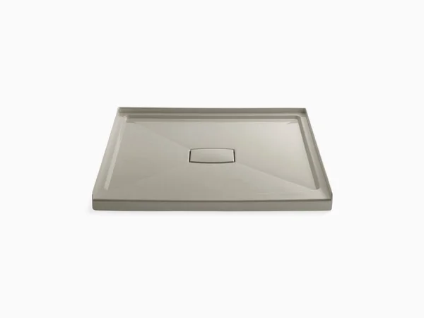 KOHLER K-9394-G9 Archer 48 In. x 48 In. Single Threshold Center Drain Shower Base with Removable Cover - Sandbar