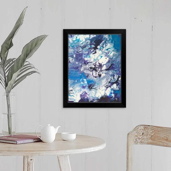Meandering Mulberry II, Black Framed Wall Art, 16x20, Great Big Canvas