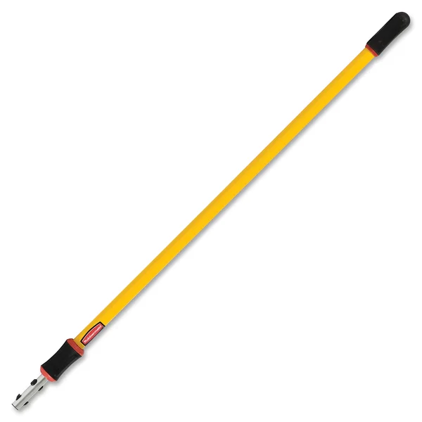 Rubbermaid HYGEN 48-96x22 Quick-Connect Extension Pole, Aluminum, Yellow
