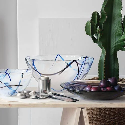 Kosta Boda Contrast Platter - Lime