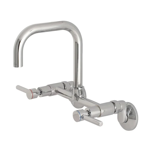 Concord 8-Inch Adjustable Center Wall Mount Kitchen Faucet - Polished Chrome PKS813C