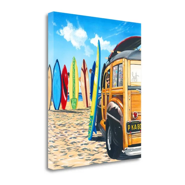 Tangletown Fine Art Beach Cruiser Kids by Scott Westmoreland Wall Art