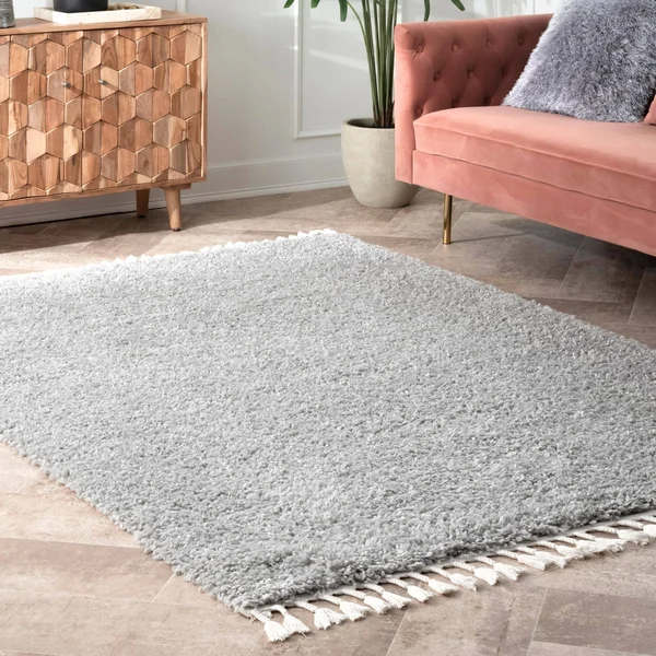 nuLOOM Neva Plush Shag Area Rug, 10& x 14&, Pink