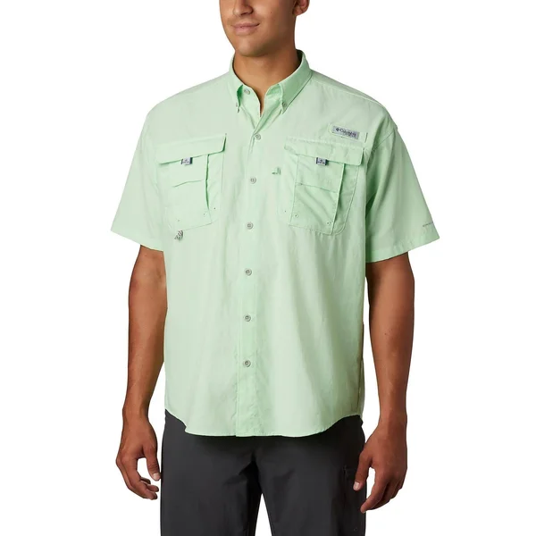 Columbia Men's PFG Bahama II Short Sleeve Shirt, Vivid Blue, 2X/Tall