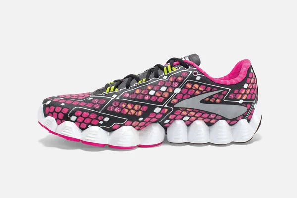 Brooks Neuro Running Shoe - Women's Pink Glo/Black/Nightlife, 8.5