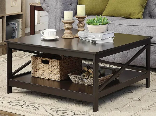 Convenience Concepts Square Coffee Table - Espresso