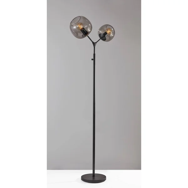 Adesso Ashton Tall Floor Lamp - Matte Black