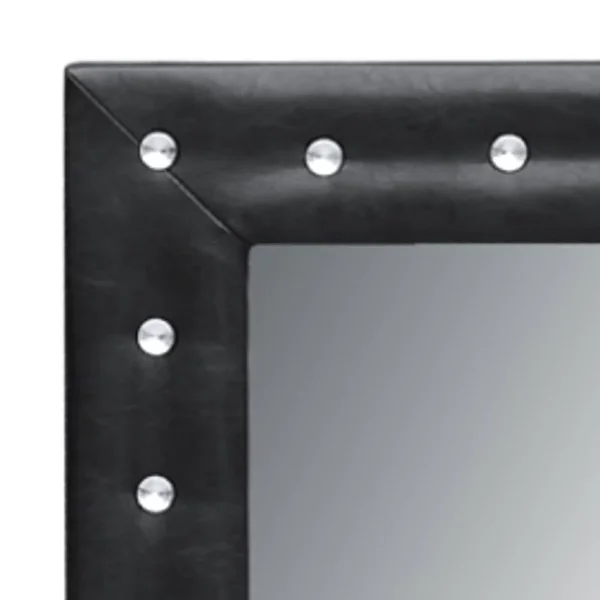 Fine Mod Imports Tufted Mirror 36x22 White