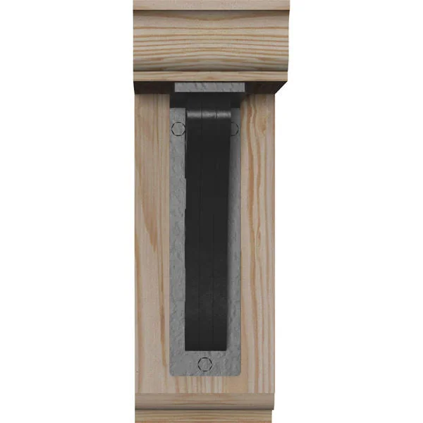 Ekena Millwork 3 1/2 inchw x 9 1/2 inchd x 12 inchh Tristan Traditional Ironcrest Smooth BRACKET, Douglas Fir (2 inchw x 5 1/2 i