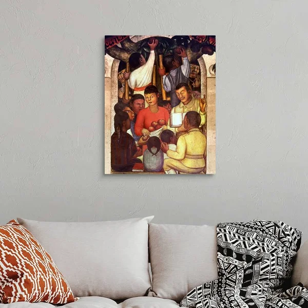 Rivera: Education, 1926, Canvas Wall Art, 24x30, Great Big Canvas