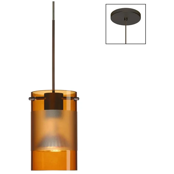Besa Lighting 1XT-6524EG-LED-BR Scope Pendant Light - Bronze