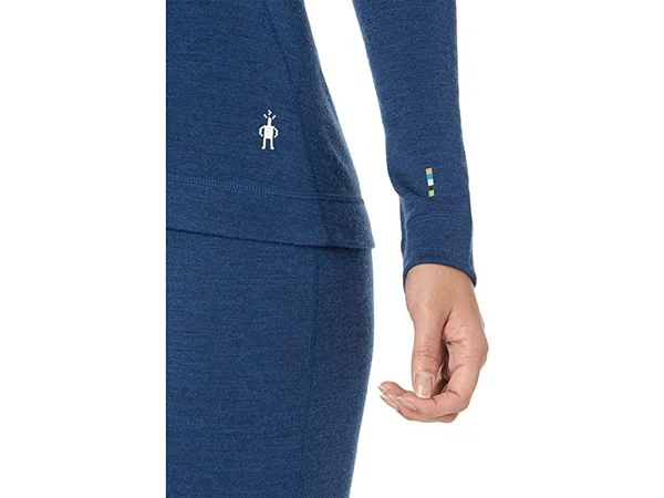 Smartwool Women's Merino 250 Baselayer 1/4 Zip Alpine Blue Heather - L