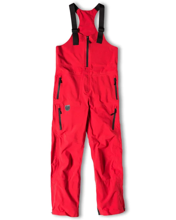 Chamonix Backside Bib Snowboard Pants Mens, Size: XL, Red