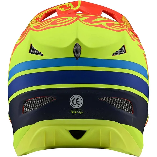 Troy Lee Designs D3 FIBERLITE; Silhouette Navy - Silver 2x