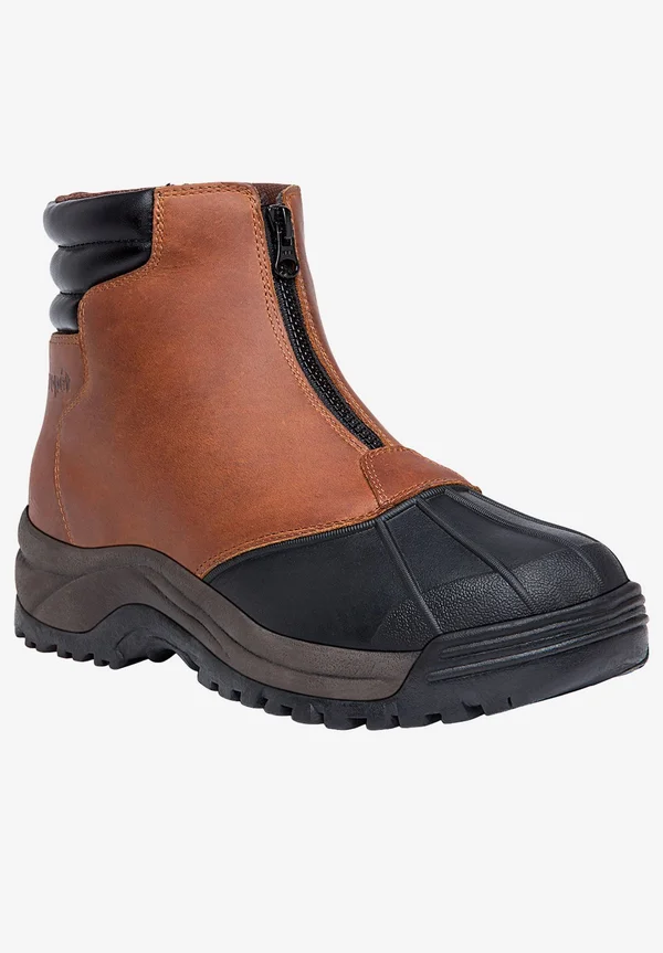 Propet Men's Blizzard Mid Zip Boot - 11 Brown/Black