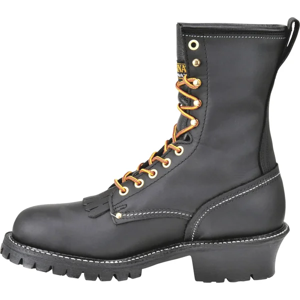 Carolina Men's 9x22 Domestic Logger Boot - 922 10.5 - EE, Black