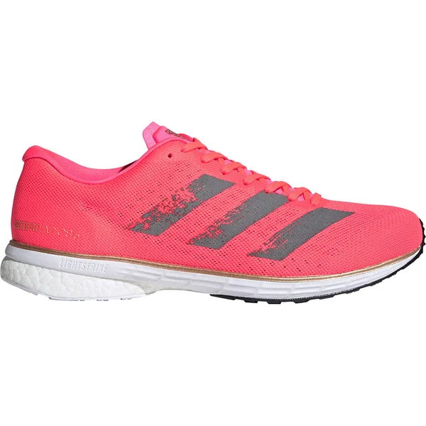 Adidas Adizero Adios 5 Boost Mens Running Shoes - Pink-7.5