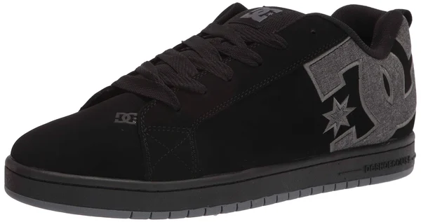 DC Court Graffik - Mens 8.5 Black Skate Medium