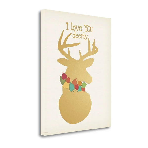 20x22 x 16x22 I Love You Deerly by Jo Moulton Fine Art Giclee Print