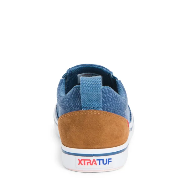 Xtratuf Women's Canvas Sharkbyte Deck Shoe, Blue, 8