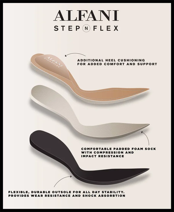 Alfani Women's Step &n Flex Tavii Flats, Created for Macy&s - Navy