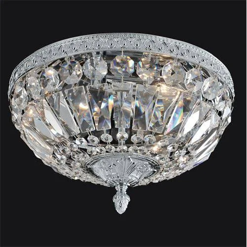 Allegri 025942-031-FR001 Lemire 3-Light Flush Mount with Antique Gold - 6.5 inches x 12 inches x 12 inches