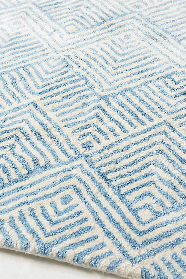 Hand-Tufted Serena Rug by Anthropologie in Blue Size 5x8
