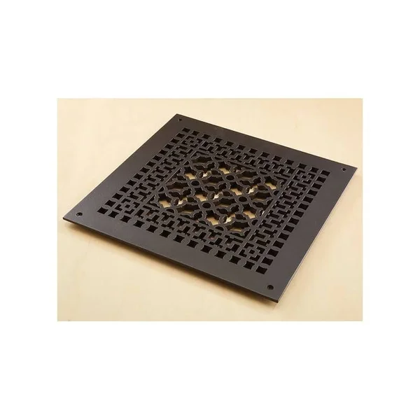 Reggio Registers 1414-ANH Scroll Series 12x22 x 12x22 Floor Grille Without - Oil Rubbed Bronze Aluminum
