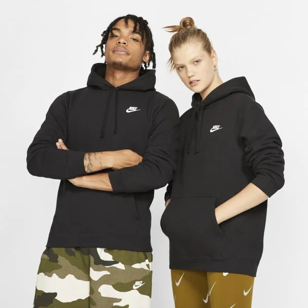 Nike Sportswear Pullover Hoodie - Size: Xxxl, Black