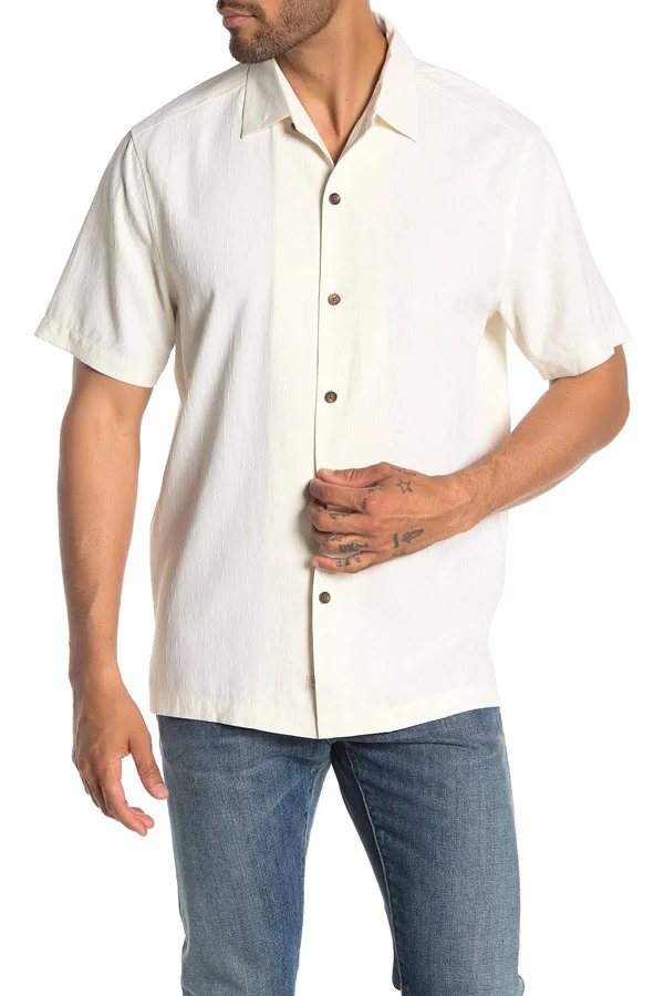 Tommy Bahama Men's Bahama Reserve Camp Shirt - Continental Size S