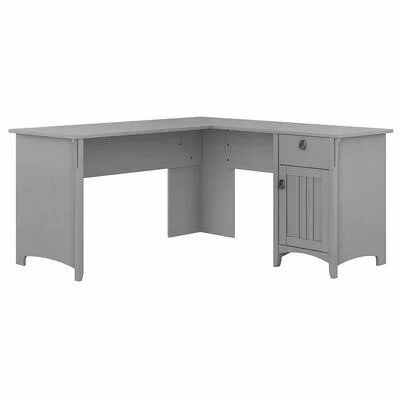 Broadview L-Shape Desk Three Posts Color: Cape Cod Gray