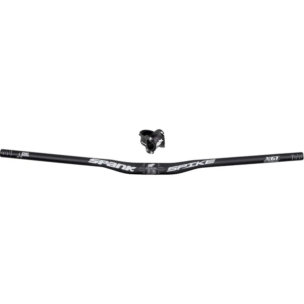Spank Spike 800 Race Bar with Race 2 Stem - Stem Length: 35mm - Black-Grey