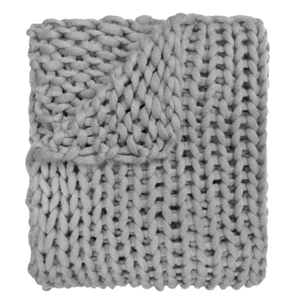 Chunky Knit Throw - Grey