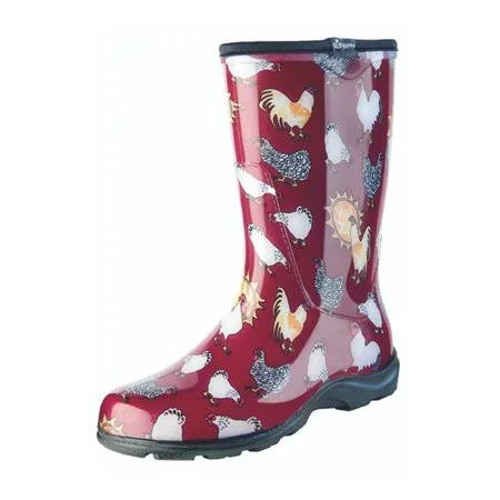 Principle Plastics 5016CBR10 Sloggers Boot Rain/gard Women Red Sz10, Women's, Size: One Size