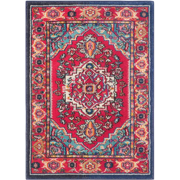Safavieh Monaco Rug MNC207 Red - Turquoise, 2& 2x22 x 8& 0x22