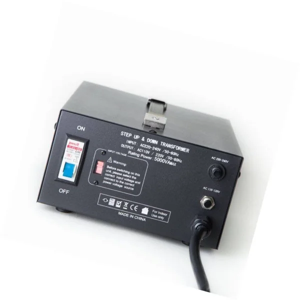 ELC T-5000 5000-Watt Voltage Converter Transformer - Step Up/Down - 110V/220V - Circuit Breaker Protection